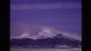 Vail Colorado USA (1974): Snow Topped Mountain Skyline