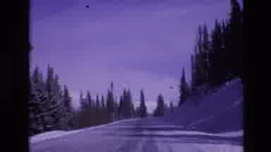 Vail Colorado USA (1974): A Light Drive On Snowy Evening