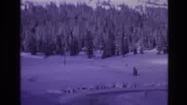 Vail Colorado USA (1974): Ariel Picture Of Snow Covered Park And Frozen Lake With