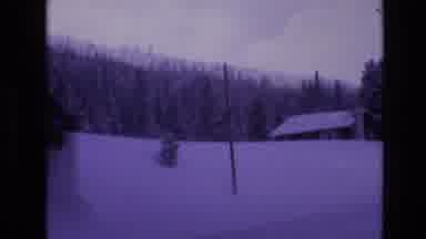 Vail Colorado USA (1974): Tractor Driving Through Town In The Snow