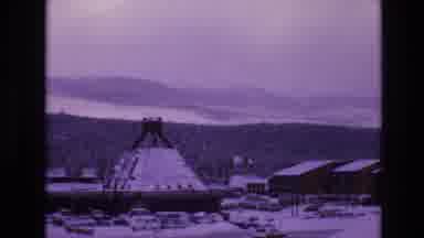 Vail Colorado USA (1974): Snow Covering Ground Next To Road In The Mountains