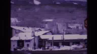 Vail Colorado USA (1974): Snow Covered Town By Snowy Mountains