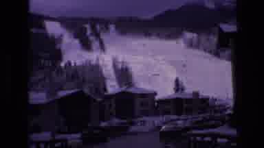Vail Colorado USA (1974): Houses Surrounded By Snowy Mountains