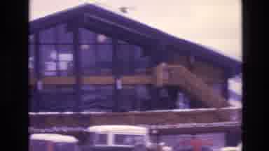 Vail Colorado USA (1974): Hotels And Buildings Somewhere In The Mountains In The