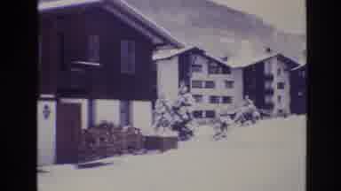 Vail Colorado USA (1974): Old Video Someone Video Taping Apartment Buildings Or