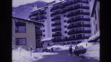 Vail Colorado USA (1974): Snowy Street View Circa 1970s Or 1980s