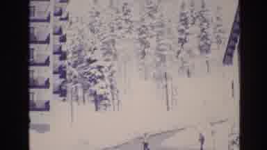 Vail Colorado USA (1974): Citizens Walking Around Apartments On A Winter Day After
