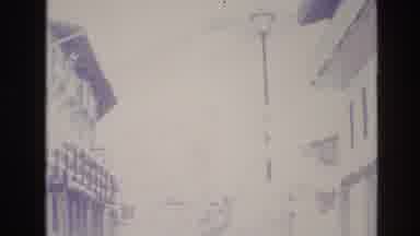 Vail Colorado USA (1974): Lodging With Snow All Around Light Pole Cold Sunny Day