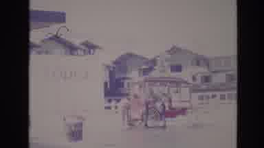 Vail Colorado USA (1974): Cart Outside Of A Lodge