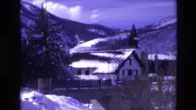 Vail Colorado USA (1974): People Walking In Vintage Footage With Snow And