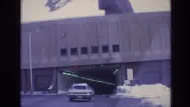 Vail Colorado USA (1974): Video Of Car Entering A Tunnel On A Two Lane Road