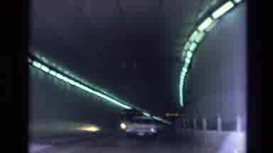 Vail Colorado USA (1974): Cars Driving Through Tunnel And Coming Out To A