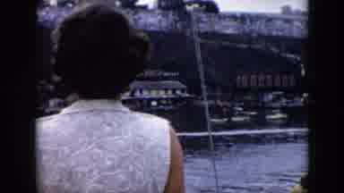 Cuba (1956): People Gathered On A Riverboat Looking At Water And Riverside