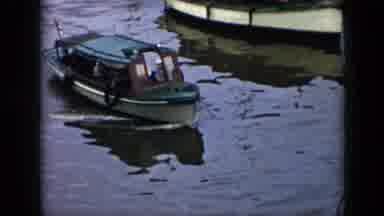 Cuba (1956): Man In Sailor Uniform On Green Motor Boat In Water In And Out Of