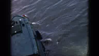 Cuba (1956): Swimmer Being Pushed By Boat In A Lake Or A River While Waving