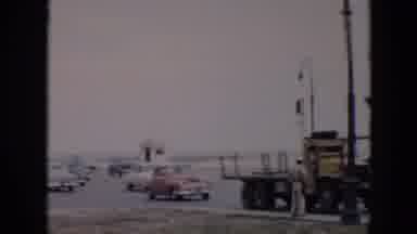 Cuba (1956): City Traffic Old Cars Trapped