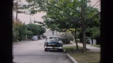 Cuba (1956): Trees And A Car Parked On The Side Of The Road