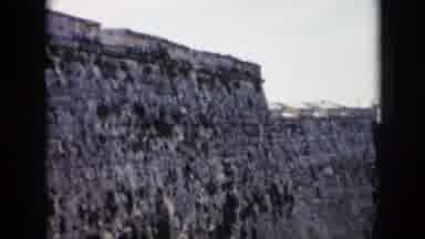 Cuba (1956): Looking Up At The Wall Of An Old Stone Fortress