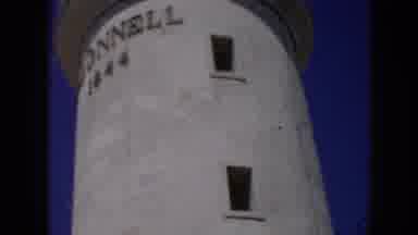 Cuba (1956): Lighthouse Tower Clear Sky White 1844 Windows Glass Tall Ocean