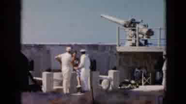 Cuba (1956): Family Hangs Out On The Deck Of A Naval Warship