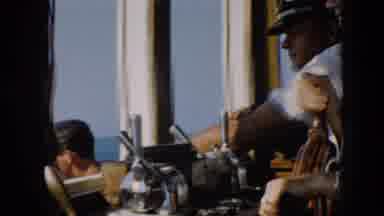 Cuba (1956): Person Looks Out Towards Beautiful Ocean Waves From A Ship