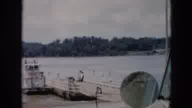 Cuba (1956): Dock Workers Near A Ferry Slip Securing Lines