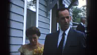 Dayton Ohio USA (1958): Dad Congratulates Son On Proud Of Graduation And Is A