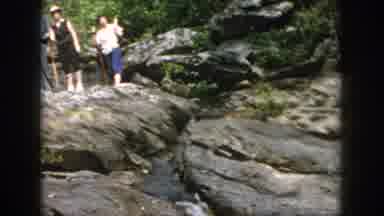 Dayton Ohio USA (1958): Family Goes On A Nature Walk Where Water Flows And