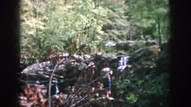 Dayton Ohio USA (1958): Two People Hiking And Sightseeing In The Woods With A