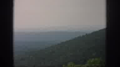Dayton Ohio USA (1958): Looking Out Over A Foggy Forest Valley