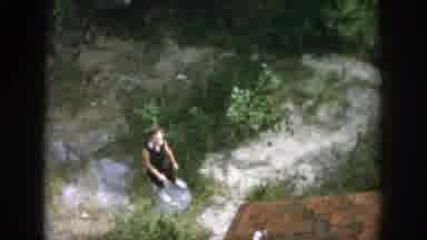 Dayton Ohio USA (1958): Bird's-Eye View Of Woman In Black Outfit Landscape View