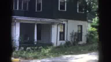 Dayton Ohio USA (1958): Old Blue House On The Corner