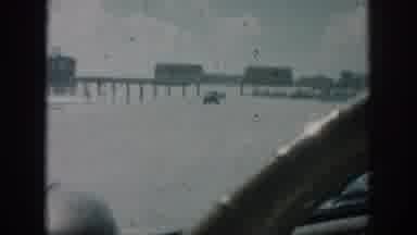 New Orleans Louisiana USA (1958): Driving Down A Highway That Is Completely