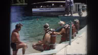 New Orleans Louisiana USA (1958): Old Video Family People Getting Ready To Scuba