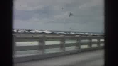 New Orleans Louisiana USA (1958): High Waves Hitting On A Snow Laden Shore