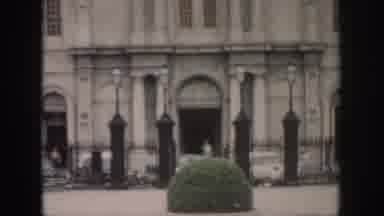 New Orleans Louisiana USA (1958): People Standing And Looking Outside Of Very Tall