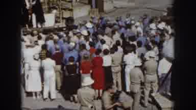 Virginia USA (1958): Crowd Gathered For Speech