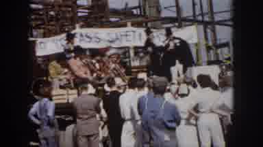 Virginia USA (1958): A Crowd Watching A Few People Wearing Top Hats On A Stage