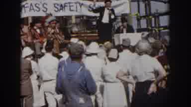 Virginia USA (1958): Crowd Gathers To Watch A Man Speak On Stage