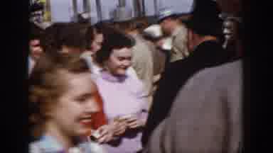 Virginia USA (1958): Crowd Of People Walking In An Event