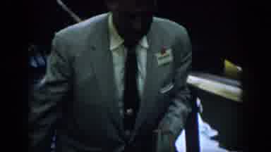 Virginia USA (1958): A Man Walks Upstairs And Another Man Is Seen Outside In The