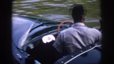 Virginia USA (1958): Two Speed Boaters Are Acknowledging Each Other While Speeding