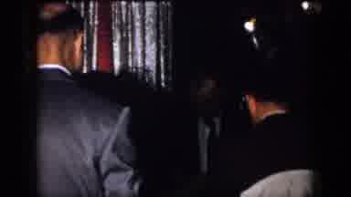 Virginia USA (1958): Middle Age Men Yard Party Gathering Social Event