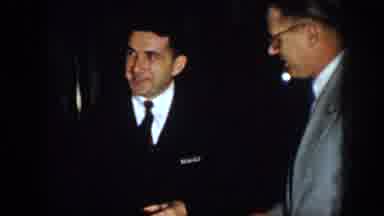Virginia USA (1958): Businessmen At A Business Event Talking Having Drinks And