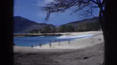 Hawaii USA (1959): People Enjoying A Sunny Day At The Beach