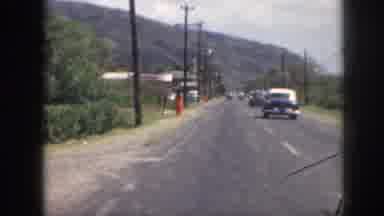 Hawaii USA (1959): Roadside Travel Featuring Vintage Cars And Safety Workers Also
