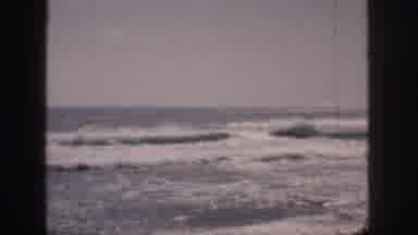 Hawaii USA (1959): Waves Crashing On The Beach
