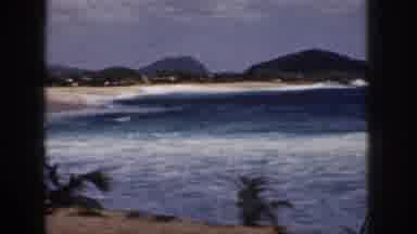 Hawaii USA (1959): Waves Crash On The Beach