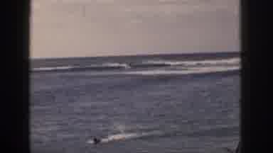 Hawaii USA (1959): Ocean Swimming Hot Sunny Summer Day Waves