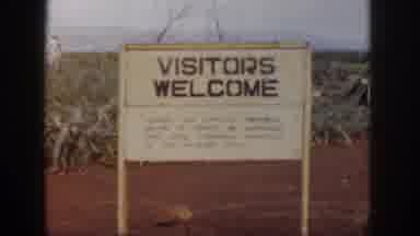 Hawaii USA (1959): A Visitors Welcome Sign Invites Guests Into The Field